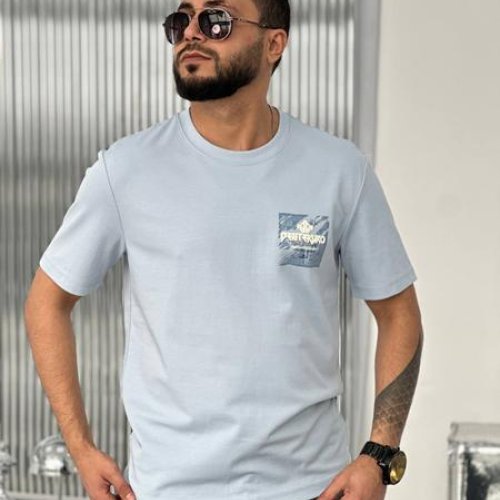 Футболка Balami (L-3XL) BL7 l.blue (лето) Balami BL7 l.blue