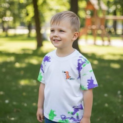 Футболка Delfinka (110-150) 6006 white (лето) Delfinka 6006 white