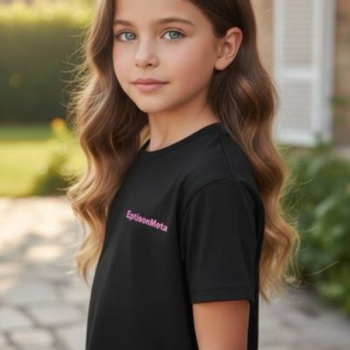 Футболка Delfinka (110-150) 6039 black (лето) Delfinka 6039 black