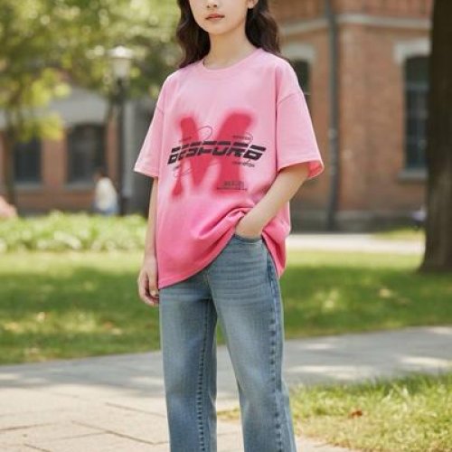 Футболка Delfinka (130-170) 86012 pink (лето) Delfinka 86012 pink