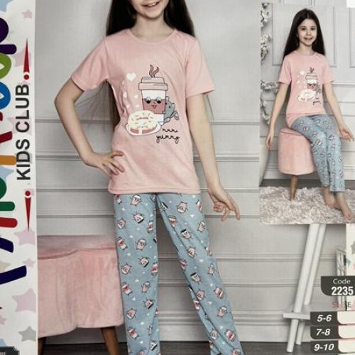 Пижама Disneyopt (5-12) DS374-2235 peach (лето) Disneyopt DS374-2235 peach