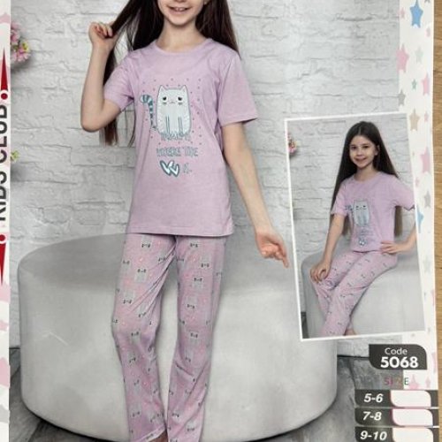 Пижама Disneyopt (5-12) DS376-5068 lilac (лето) Disneyopt DS376-5068 lilac