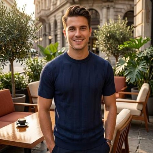 Футболка Moranny (S-2XL) MR1464 navy (лето) Moranny MR1464 navy