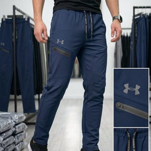 Штаны спорт Moranny (S-2XL) MR1519 navy (лето) Moranny MR1519 navy