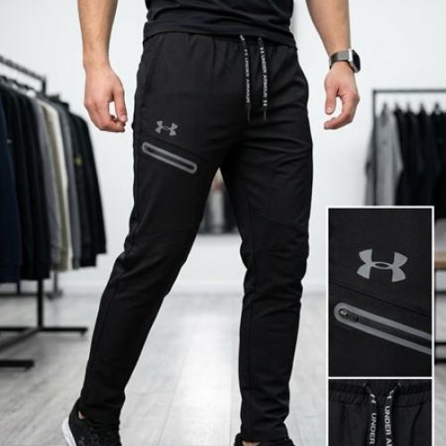 Штаны спорт Moranny (S-2XL) MR1521 black (лето) Moranny MR1521 black