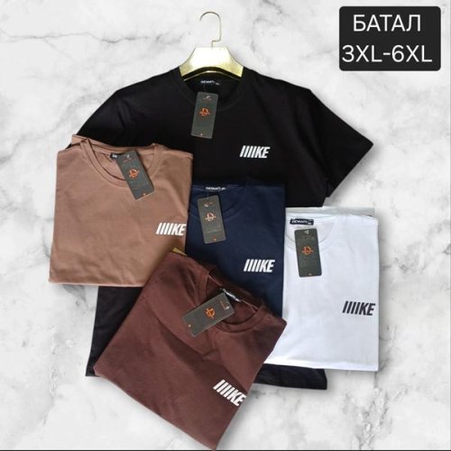 Футболка Moranny (3XL-6XL) MR1703 brown (лето) Moranny MR1703 brown
