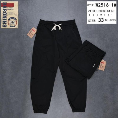 Штаны спорт Baron Jeans (29-36) 2516-1 black (деми) Baron Jeans 2516-1 black