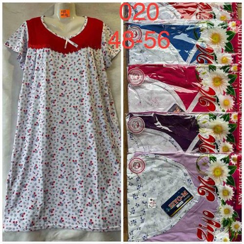 Ночнушка HomeWear (48-56) 020 mix (лето) HomeWear 020 mix