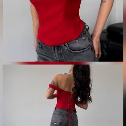 Корсет Alisa Brand (S-XL) 603 red (лето) Alisa Brand 603 red