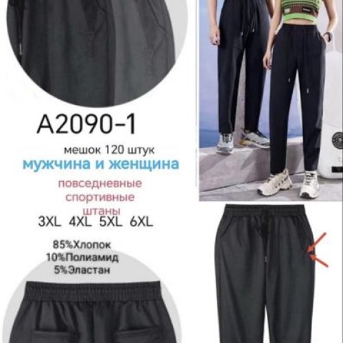 Штаны спорт Redoor (3XL-6XL) A2090-1 mix (деми) Redoor A2090-1 mix