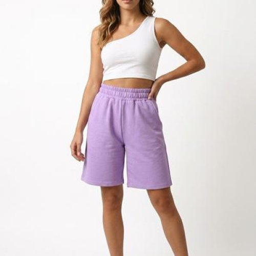Шорты Sport style (S-XL) 1238 lilac (лето) Sport style 1238 lilac