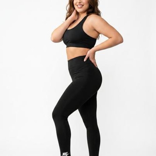 Лосины Sport style (XL-4XL) 5000-2 black (деми) Sport style 5000-2 black