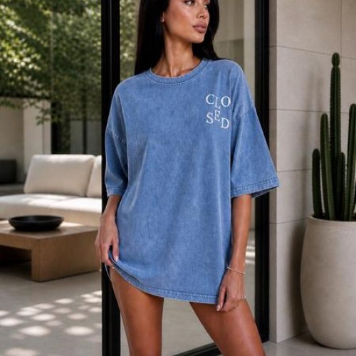Футболка New Season (one size) FV042 l.blue (лето) New Season FV042 l.blue