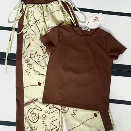Костюм Kosmy (128-152) 391 brown-yellow (лето) Kosmy 391 brown-yellow