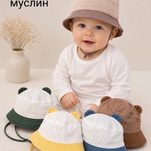 Панама Street Cap (48) L54-150 mix (лето) Street Cap L54-150 mix