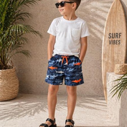 Плавки Sun&Sea (8-16) ZD6516 navy-orange (лето) Sun&Sea ZD6516 navy-orange