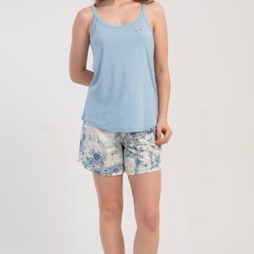 Пижама Trikotag (S-XL) TR53 l.blue (лето) Trikotag TR53 l.blue