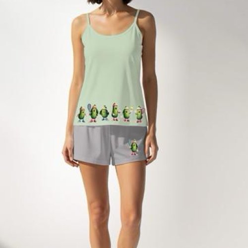 Пижама Trikotag (S-XL) TR58 l.green (лето) Trikotag TR58 l.green