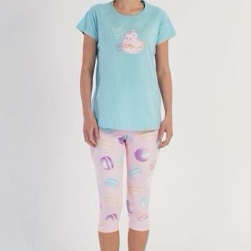 Пижама Trikotag (S-XL) TR49 l.blue (лето) Trikotag TR49 l.blue