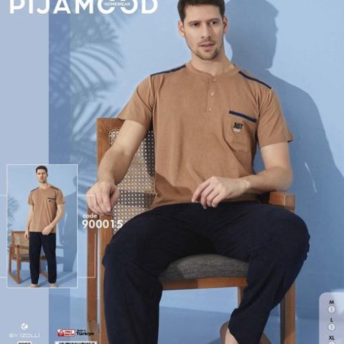 Пижама Trikotag (M-2XL) 900015 brown (лето) Trikotag 900015 brown