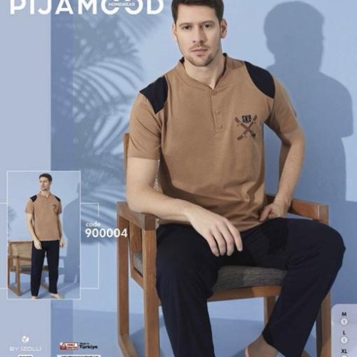 Пижама Trikotag (M-2XL) 900004 brown (лето) Trikotag 900004 brown