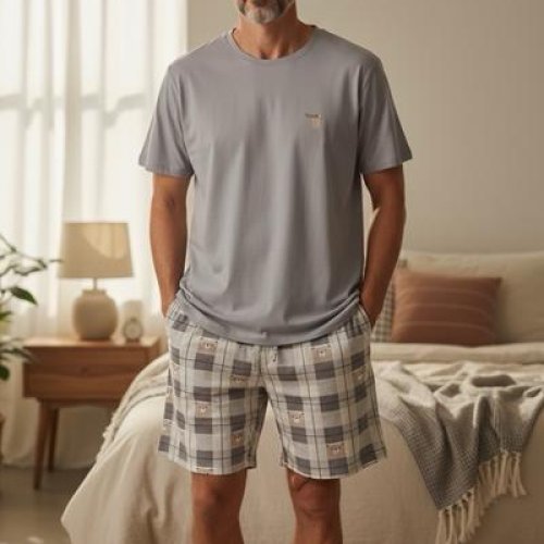 Пижама Trikotag (M-2XL) TR19 grey (лето) Trikotag TR19 grey