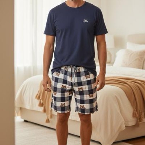Пижама Trikotag (M-2XL) TR21 navy (лето) Trikotag TR21 navy