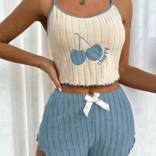 Пижама Trikotag (S-XL) TR37 l.blue (лето) Trikotag TR37 l.blue