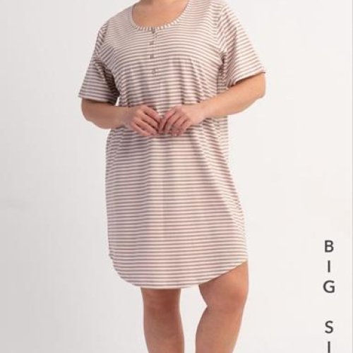 Ночнушка Trikotag (XL-4XL) TR17 beige (лето) Trikotag TR17 beige