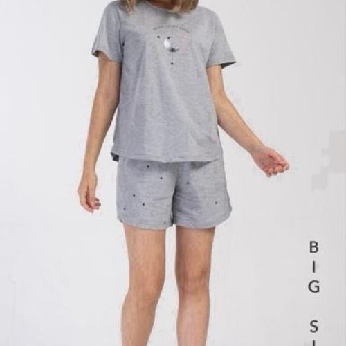 Пижама Trikotag (XL-4XL) TR77 l.grey (лето) Trikotag TR77 l.grey