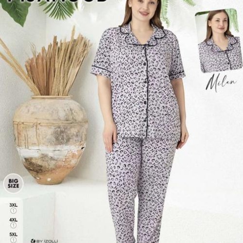 Пижама Trikotag (3XL-6XL) 6906 l.grey (лето) Trikotag 6906 l.grey