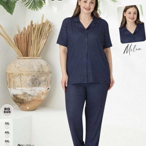Пижама Trikotag (3XL-6XL) 6908 navy (лето) Trikotag 6908 navy