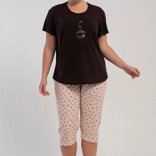 Пижама Trikotag (XL-4XL) TR43 brown (лето) Trikotag TR43 brown