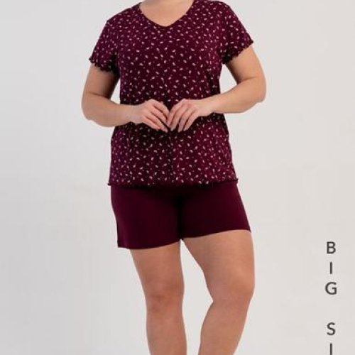 Пижама Trikotag (XL-4XL) TR84 wine (лето) Trikotag TR84 wine