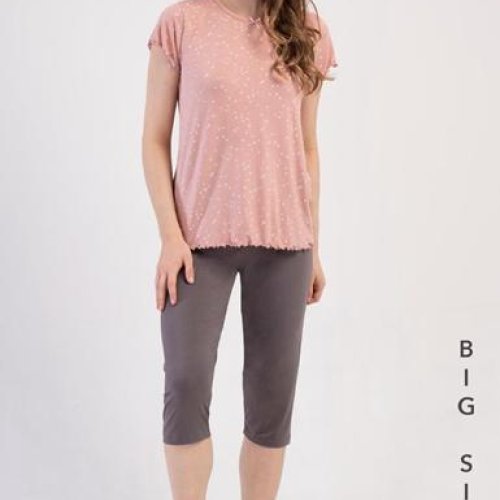 Пижама Trikotag (XL-4XL) TR48 pink (лето) Trikotag TR48 pink