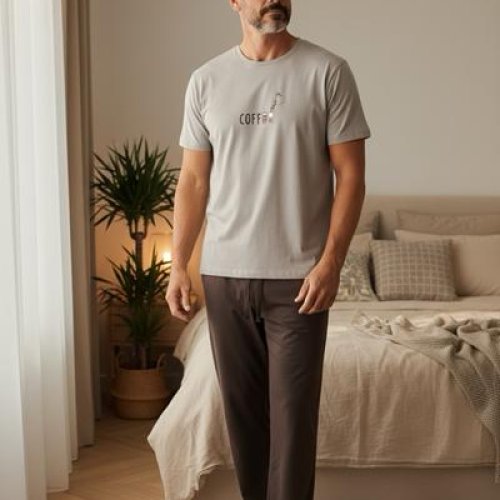 Пижама Trikotag (S-2XL) TR26 l.grey (лето) Trikotag TR26 l.grey