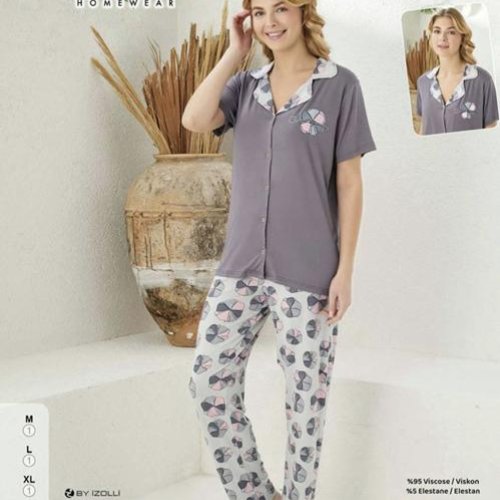 Пижама Trikotag (M-2XL) 5297 grey (лето) Trikotag 5297 grey
