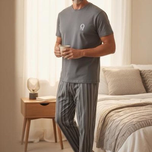 Пижама Trikotag (M-2XL) TR27 grey (лето) Trikotag TR27 grey