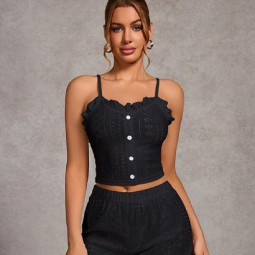 Пижама Trikotag (S-XL) TR34 black (лето) Trikotag TR34 black
