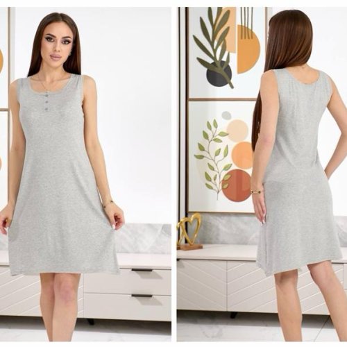 Ночнушка Trikotag (46-48) 6960 l.grey (лето) Trikotag 6960 l.grey