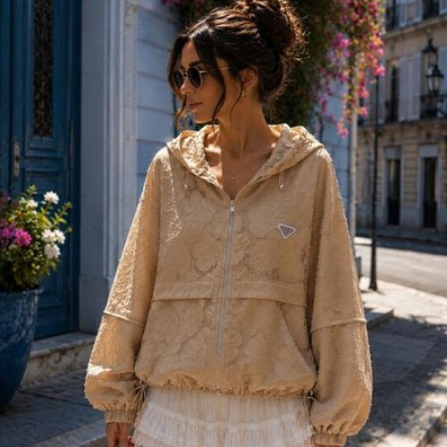 Ветровка New Season (one size) LV009 beige (деми) New Season LV009 beige