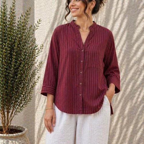 Рубашка New Season (52-56) RB611 wine (деми) New Season RB611 wine