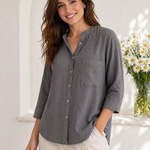 Рубашка New Season (50-56) RB621 d.grey (деми) New Season RB621 d.grey