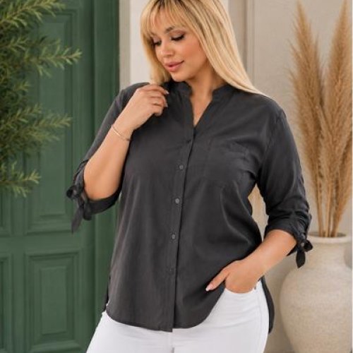 Рубашка New Season (52-56) RB630 black (деми) New Season RB630 black
