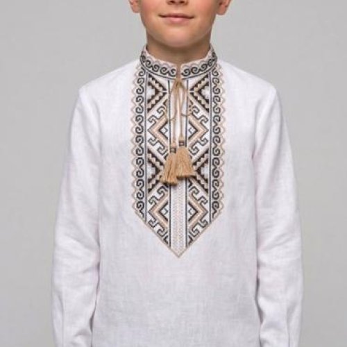 Вышиванка Limerense (116-146) DD190 лен white (деми) Limerense DD190 лен white