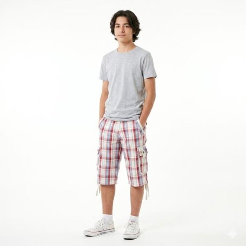 Шорты Malibu2 (42-50) ML186 white-red (лето) Malibu2 ML186 white-red