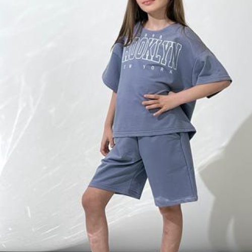 Костюм LiMa kids (134-158) 2408 grey (лето) LiMa kids 2408 grey