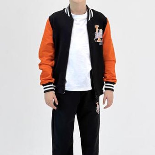 Костюм спорт LiMa kids (128-152) 2509 black-orange (деми) LiMa kids 2509 black-orange