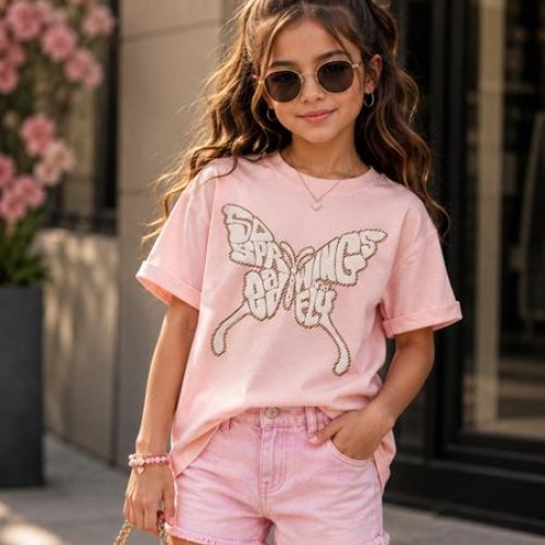 Футболка Major (110-128) 11420 pink (лето) Major 11420 pink