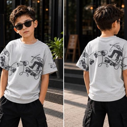 Футболка Major (110-128) 3716 l.grey (лето) Major 3716 l.grey